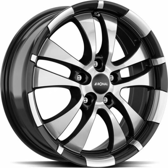 Ronal R59 Jet Black Front Cut 7.5x17 5x112 ET48 B76