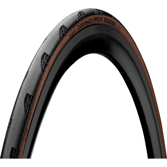 Continental GP 5000 CL 700x25 transparent, landeveisdekk clincher  700x25 BLACK