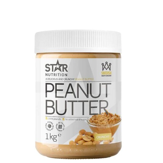 Star Nutrition Peanøttsmør Crunchy, 1 Kg