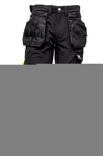 Bulldog 5196 Craft, Removable Hanging Pockets, Braut Stretch Pants, Black, 1 Piece, SBD-5196 50