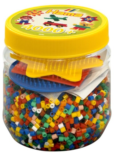 Hama Ironing Beads set in Pot 4000pcs.