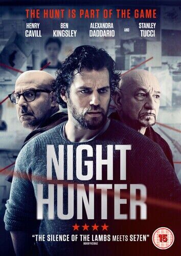 Hunter Night Hunter DVD 2019 Henry Cavill Raymond DIR cert 15 Englist Brand New