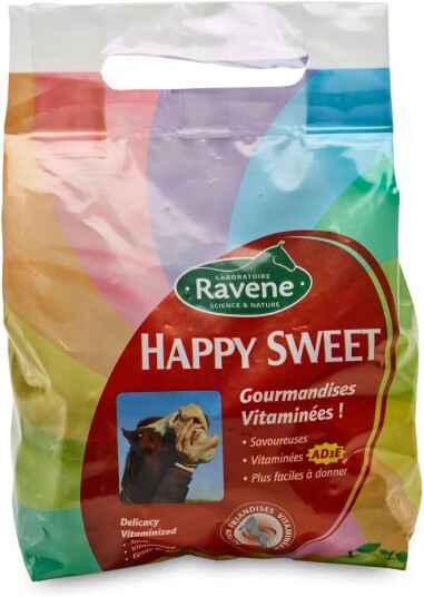 Happy Sweet RAVENE Hestegodteri, Eple 800 g