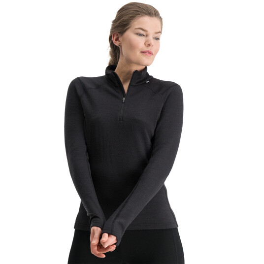 Helly Hansen Lifa Merino Midweight 1/2 Zip, ulltrøye dame L BLACK