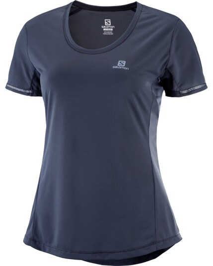 Salomon Agile S/S Tee W Graphite (Storlek XL)