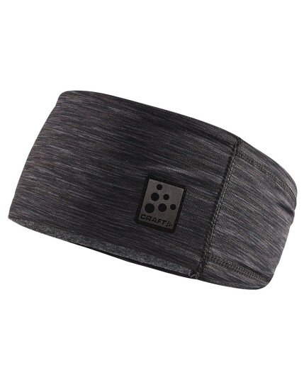 Craft Microfleece Shaped Headband Black Melange