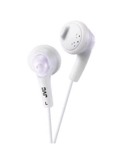 JVC In Ear Gumy Headphones. Hvit