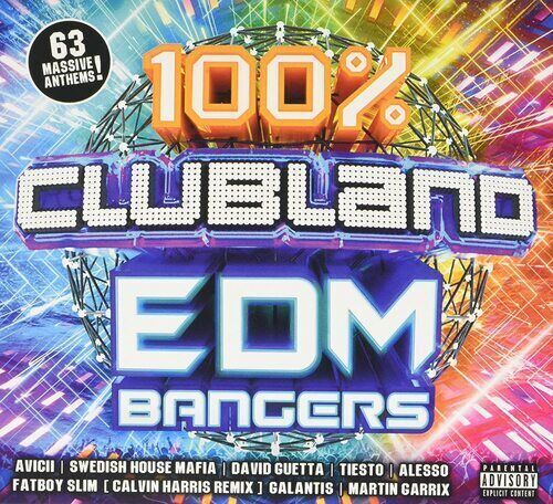 Various Artists : 100% Clubland EDM Bangers CD Box Set 3 discs 2021