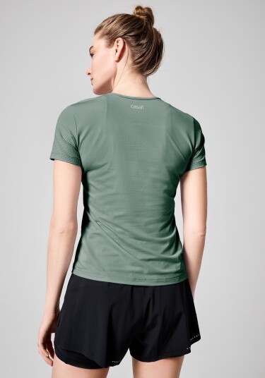 Casall Essential Mesh Detail Tee Dame Dusty Green 36