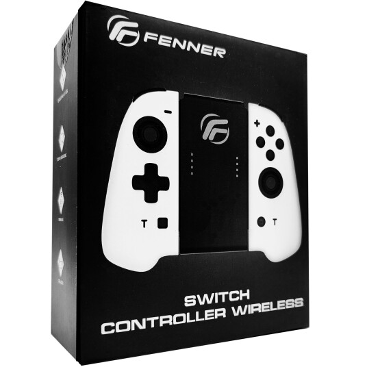 Fenner Trådløs Joycon-kontroller Nintendo Switch - Hvit