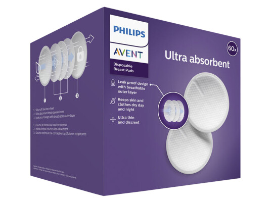 Philips Avent Max Comfort Breast Pads 60 stk.