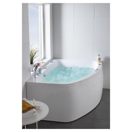 Hafa Aqua 160L Duo Badekar/Massasjekar 1550x1166 mm, System Deluxe