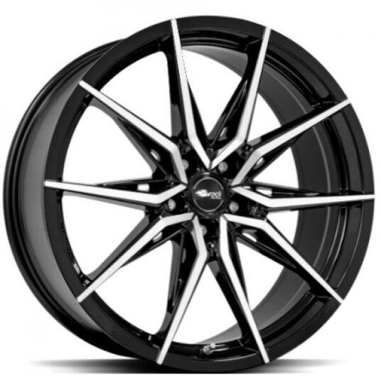 Brock B42 Black Full Polish 8.5x19 5x108 ET42 B63.4