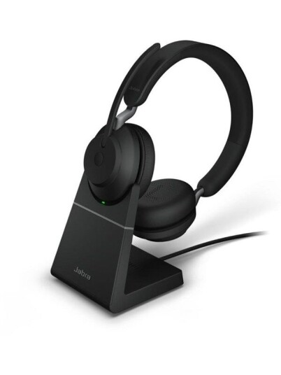 Jabra Evolve2 65 Link380a UC Stereo Stand Svart