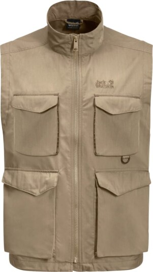 Jack Wolfskin Men's Lakeside Trip Vest S, Sand Dune