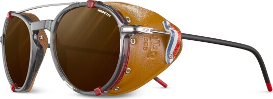 Julbo Legacy Reactiv 2-4 Polarized Shiny Translucent Black/Red/Brown OneSize, Shiny Translucent Black/Red/Brown