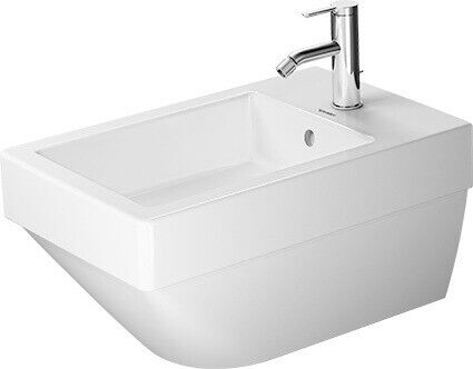 Duravit Vero Air Vegghengt Bidé 370x570 mm, m/o.l, Hvit m/WG