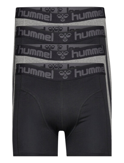 Hummel Hmlmarston 4-Pack Boxers Black Hummel BLACK/DARK GREY MELANGE S , M , L , XL , XXL