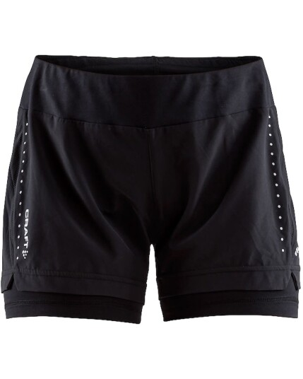 Craft Essential 2-In-1 Shorts W Black (Storlek XS)