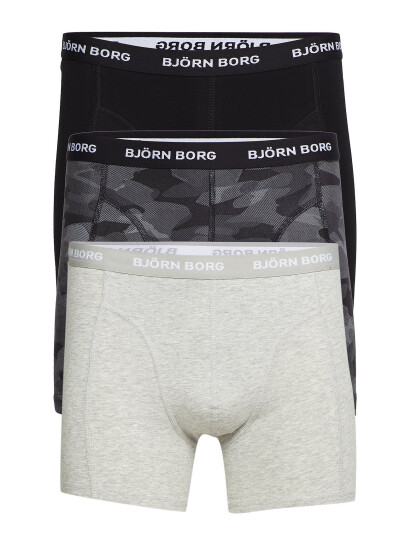 Björn Borg Cotton Stretch Boxer 3P Grey Björn Borg MULTIPACK 2 S , M , L , XL , XXL