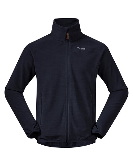 Bergans Hareid Fleece NoHood Jacket M Dark Navy (Storlek L)