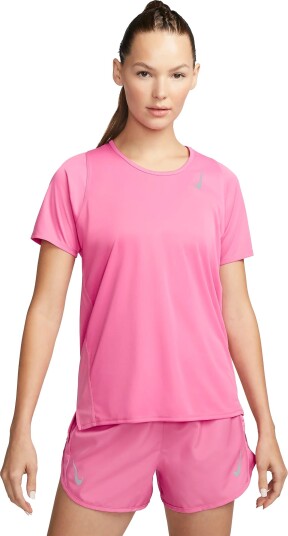 Nike Race Running Top Ss Dame Pinksicle S