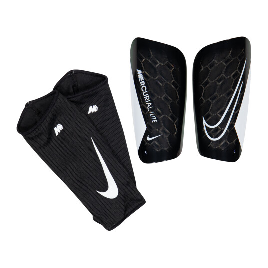 Nike NK MERCURIAL LITE GUARD, leggskinn unisex M BLACK/BLACK/WHITE