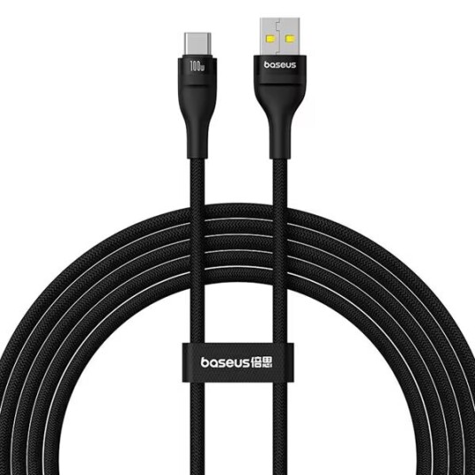 Flash 2 USB-kabel USB til USB-C 100W 2 m - svart