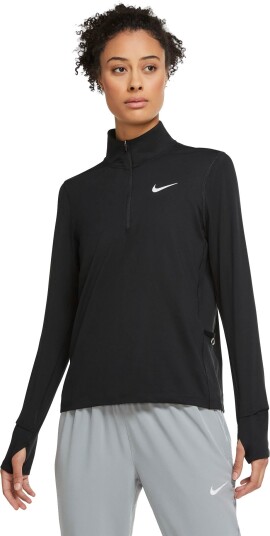 Nike Dri-Fit Element 1/2-Zip Dame Black XL