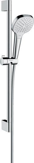 Hansgrohe Croma Select E Dusjsett Vario 65 cm, EcoSmart, Hvit/Krom