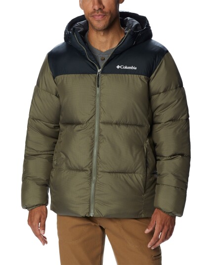 Columbia Puffect™ Hooded Jacket M Stone Green (Storlek L)