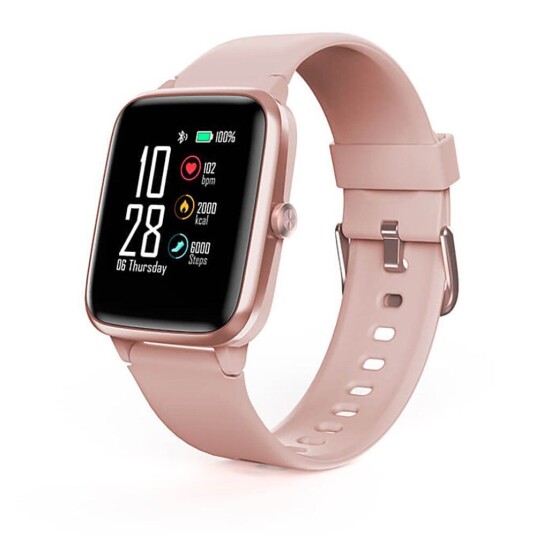 Hama Fit Watch 5910 Fitness Smartwatch m. GPS Pulsmåler & Skritteller Rosa / Rose Gold