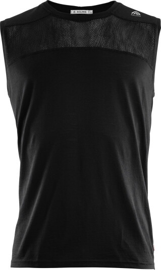 Aclima Men's LightWool Sports Singlet Jet Black L, Jet Black