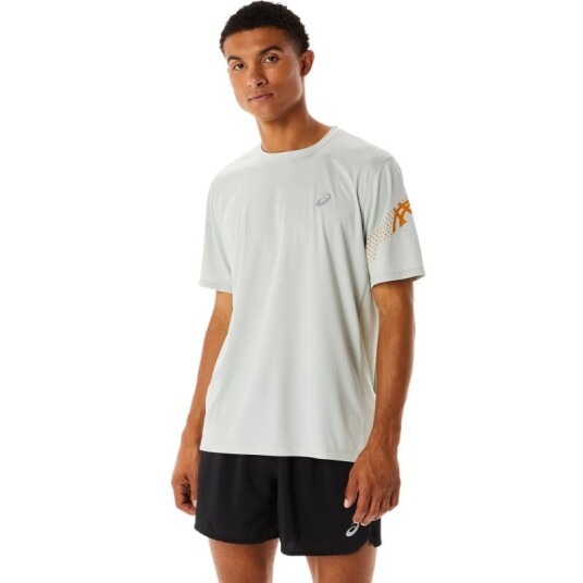 Asics Men's Icon Short Sleeve Top Grå XS Man