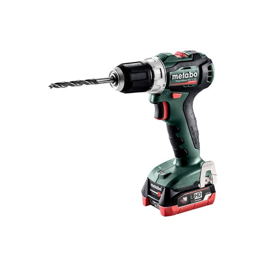 Metabo Powermaxx BS 12 Bl 2X4,0Ah LiHD 12 volt, med batteri, lader og koffert