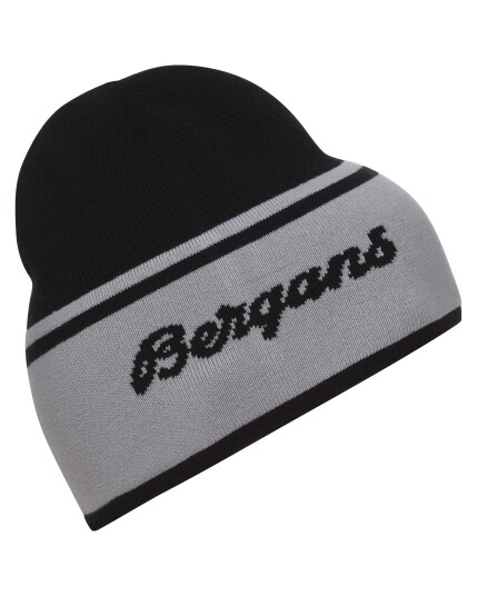 Bergans Active Beanie Black/Alu/Lt Dahliared