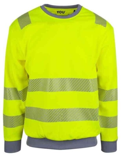 YOU Trelleborg Pro-Dry Genser, kl.2 Mann, Str. L, Gul, HiVis