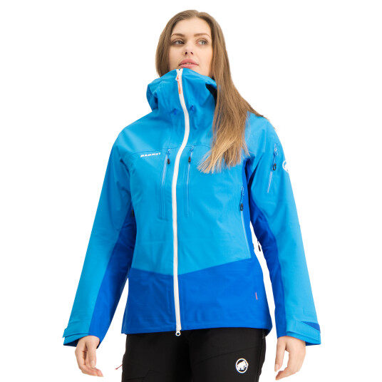 Mammut Ski Touring Jacket Taiss Pro HS Hooded Women 22/23 , skalljakke dame S Gentian-Ice