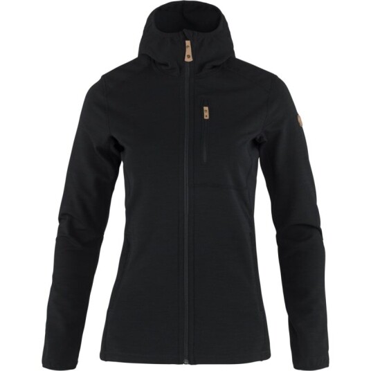 Fj�llr�ven Women's Keb Fleece Hoodie Sort XL Woman