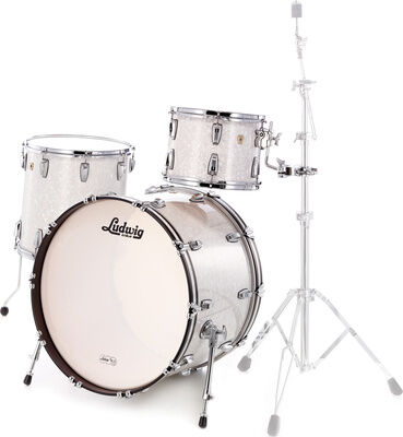 Ludwig Classic Maple Rock Hvit Mar.