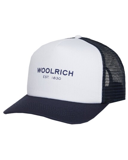 Woolrich Logo Baseball Hat Peacoat Blue