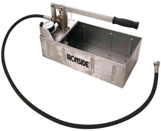 Ironside Prøvetrykkspumpe rustfri 12L 1/2" kobl. 100823