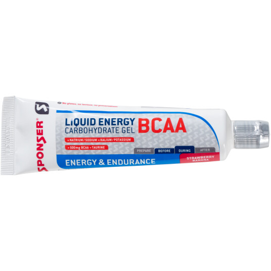 Sponser Liquid Energy Tube BCAA, gel STD Strawberry/Banana