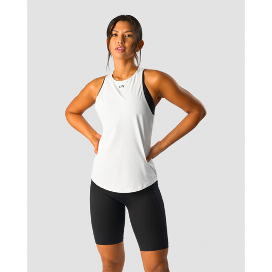 Charge Tank Top Wmn, White Vit Medium