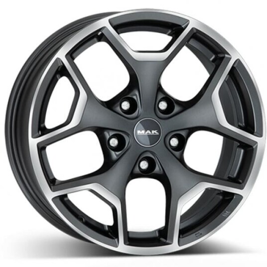 Mak Libertyt Gunmetal Machined Face 7.5x17 5x110 ET39 B65.1