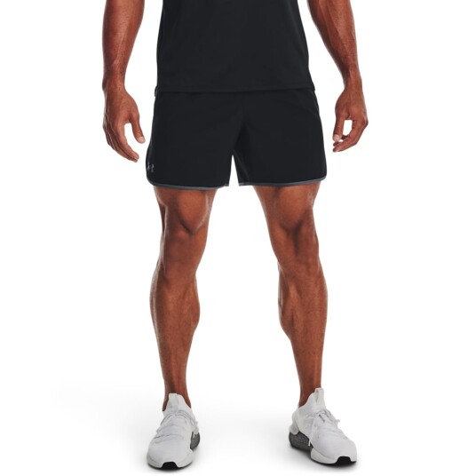 UA HIIT Woven 6in Shorts, Black Svart Small