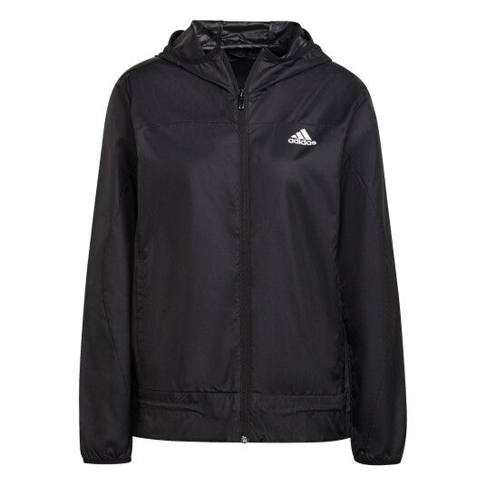 Adidas Logo Running Windbreaker løpejakke dame M BLACK/WHITE