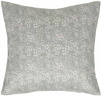 Borg Living Putetrekk - 60x63 cm - 100% Bomullssateng - Small flowers grey