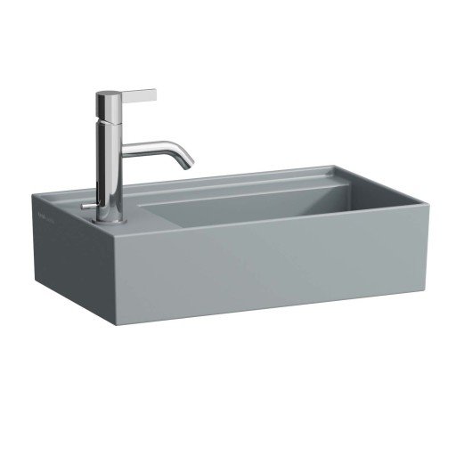 Kartell Laufen servant, 46x28 cm, venstre, matt grafitt