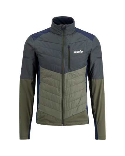 Swix Dynamic Hybrid Insulated Jacket M Olive/Dark Olive (Storlek S)